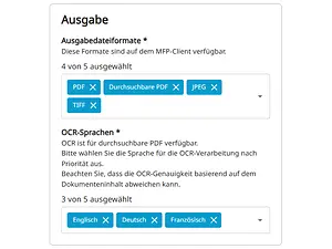 TA Cloud Capture_Ausgabeformate definieren TA Cloud Capture_Ausgabeformate definieren