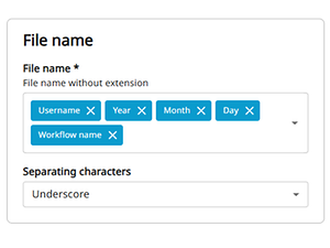 TA Cloud Capture_Eigenschaften auswählen